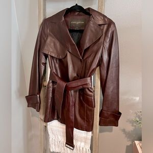Stunning Authentic Louis Vuitton Leather Coat
